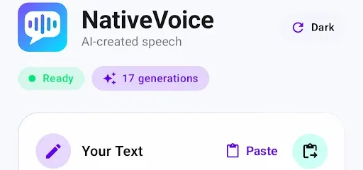 NativeVoice - AI-created speech