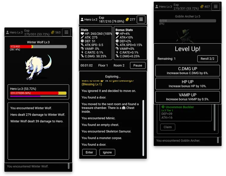 Quick Dungeon Crawler on Demand
